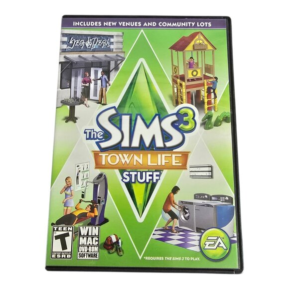 The Sims 3: Town Life Stuff for PC (Windows/Mac, 2011) CIB Complete! - Picture 1 of 4